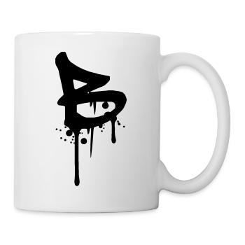 B graffiti drops Farbklex blood spray - Mug - white - Right