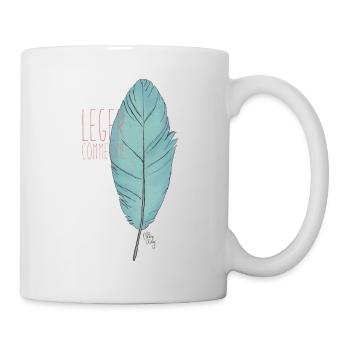 plume - Mug blanc - blanc - Droite