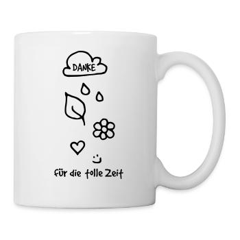 Danke für die tolle Zeit - Tasse - Weiß - Rechts