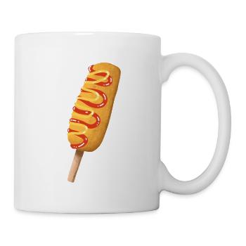 Bacon Cheddar Jalapeño Corn Dog - Tasse - Weiß - Rechts