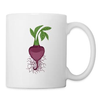 Rübe - Tasse - Weiß - Rechts