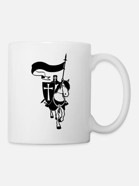 cavalier_templier - Mug blanc - blanc
