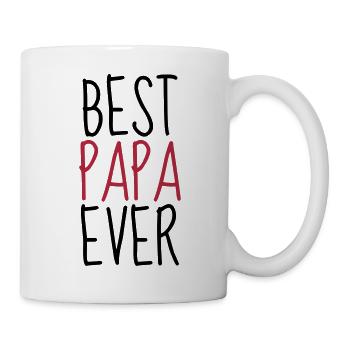 Papa Vati Vater Vatertag Geburtstag Dad Familie - Tasse - Weiß - Rechts