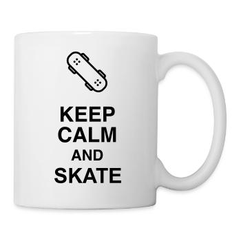 Skateboard Skateboarding Sport Sportler Spieler - Tasse - Weiß - Rechts
