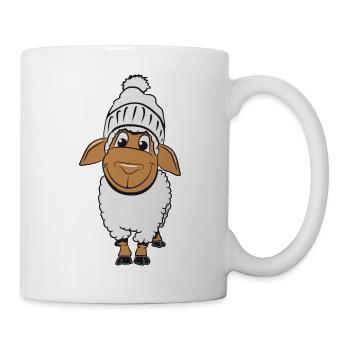 Sheep willow poodle metze satisfied herd wool useful - Mug - white - Right