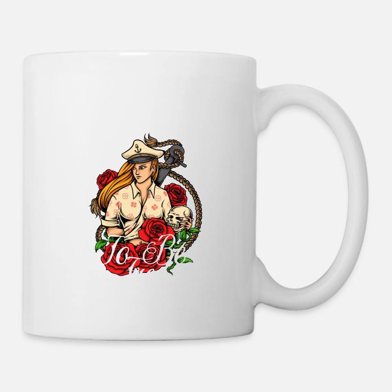 né pour être libre - Mug blanc - blanc