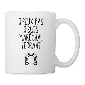 Farrier Hufschmied Maréchal Ferrant Blacksmith - Mug - white - Right