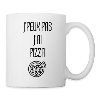 Pizza / pizzaiolo / Italien / Burger - Tasse - Weiß - Rechts
