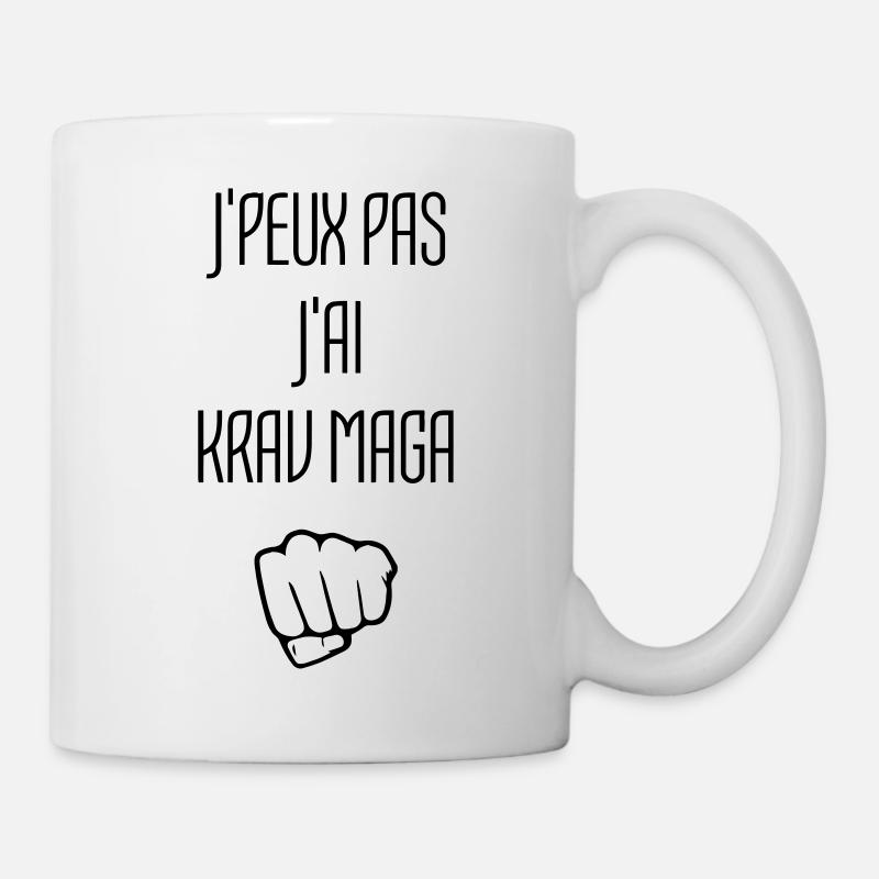 Krav Maga / Krav-Maga / Fight / Martial Art - Mug blanc - blanc
