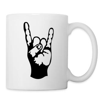 symbole hard rock signe 230723 - Mug blanc - blanc - Droite