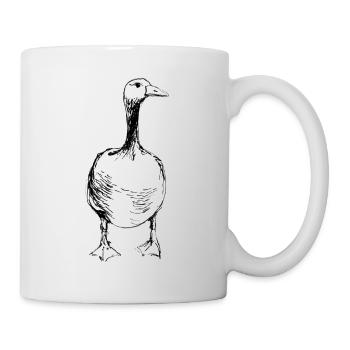 Beau canard - Mug blanc - blanc - Droite