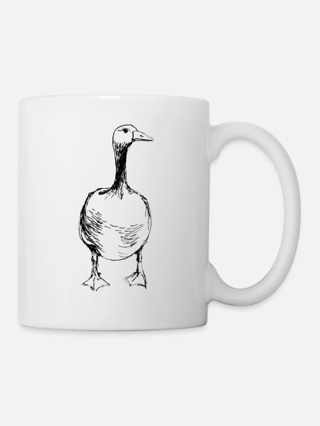 Schöne Ente - Tasse - Weiß