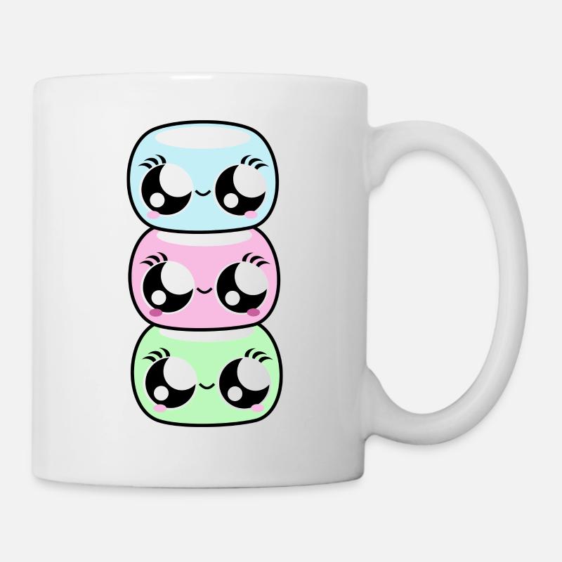 Kawaii Marshmallows - Tasse - Weiß