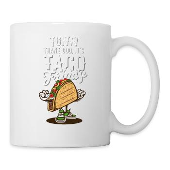 Taco Fredag Norge Spruch TGITF - Tasse - Weiß - Rechts