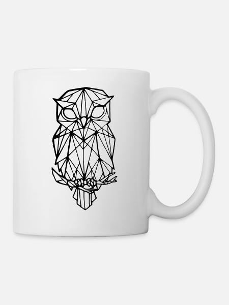 Eule - Tasse - Weiß