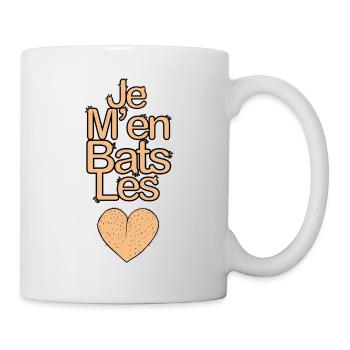 Je M'en bats les couilles V2 - Mug blanc - blanc - Droite