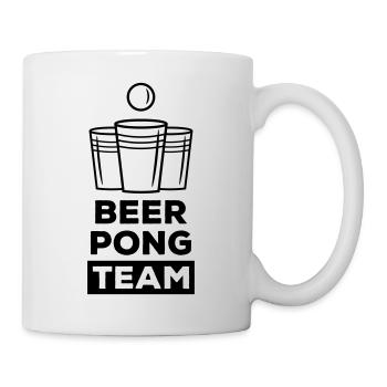beer pong team - Tasse - Weiß - Rechts