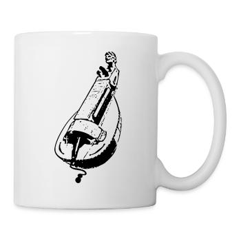 Drehleier - Tasse - Weiß - Rechts