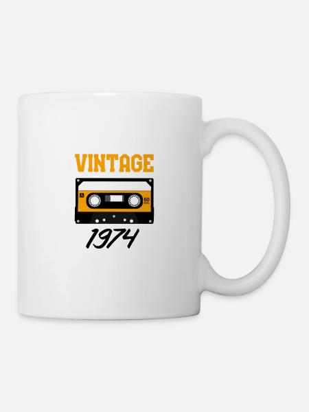 Vintage 1974 Année de construction 1974 Année de construction 1974 - Mug blanc - blanc