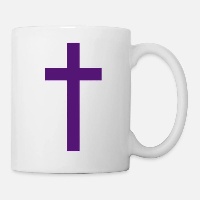 Croix Christianisme Protestants Catholique Jésus - Mug blanc - blanc