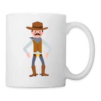 cowboy - Tasse - Weiß - Rechts