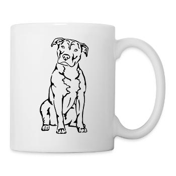 American Staffordshire Terrier - Mug - white - Right