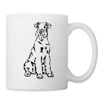 Airedale Terrier - Mug - white - Right