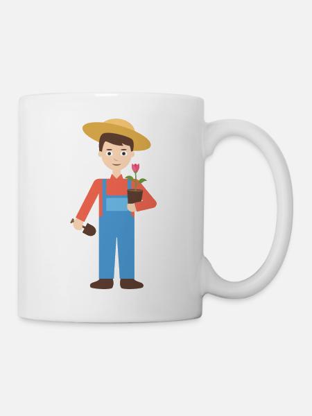 jardinier - Mug blanc - blanc