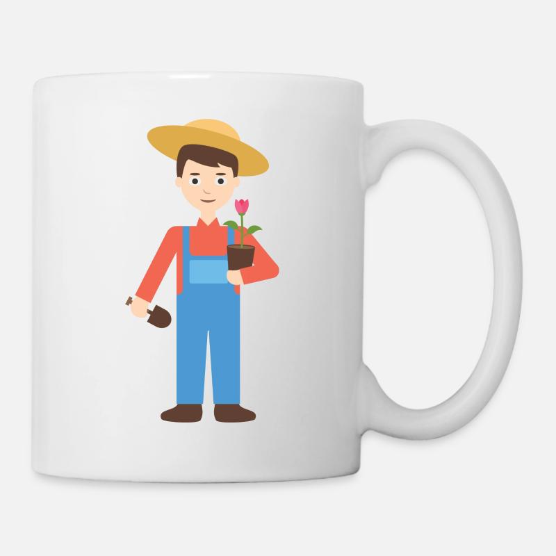 jardinier - Mug blanc - blanc
