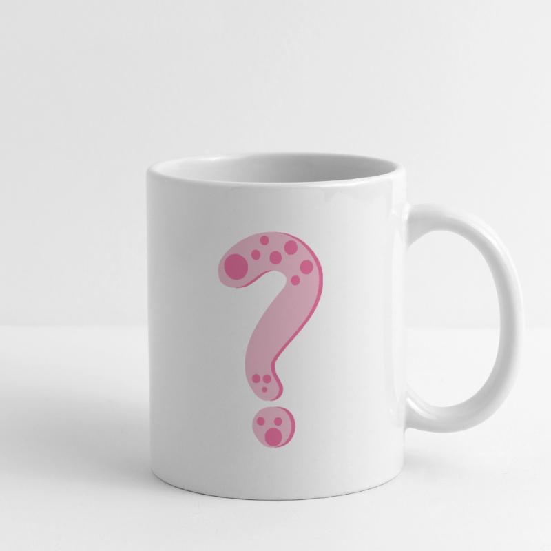 Point d'interrogation Mug blanc