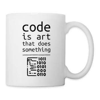 Code Coder Entwickler Programmierer Geschenk - Tasse - Weiß - Rechts