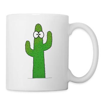 Cactus with Face - Tasse - Weiß - Rechts
