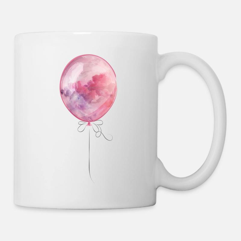 Pink skies balloon - Mug - white