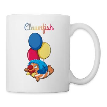 Funny Clownfish Aquarium Fish Animal Pun Clown - Tasse - Weiß - Rechts
