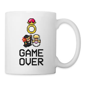 Game Over - Married - Wedding - Retro game - Mug - white - Right
