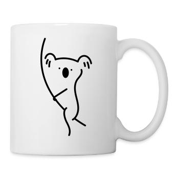 Koala Line Drawing - Mug - white - Right