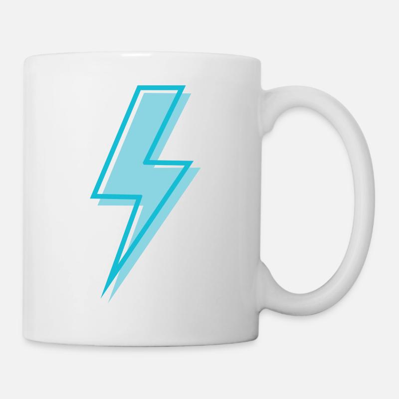 Hellblau himmelblau - Tasse - Weiß