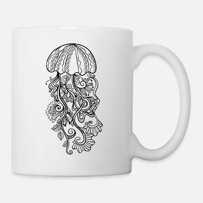 Quallen - Tasse - Weiß