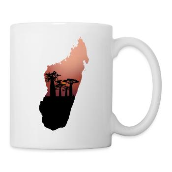 carte de l’île de Madagascar - Mug blanc - blanc - Droite