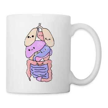 Organe Anatomie biologie - Tasse - Weiß - Rechts