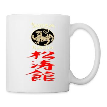 Karate Shotokan Tiger Logo Kanji Calligraphy - Tasse - Weiß - Rechts
