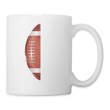 Ich Kann Alle Dinge Durch Christus Tun Football - Tasse - Weiß - Rechts