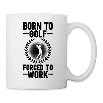 Golf golf club golf club de golf cadeau - Mug blanc - blanc - Droite