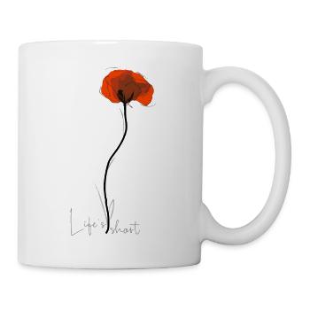 Life’s short... mais si belle - Mug blanc - blanc - Droite
