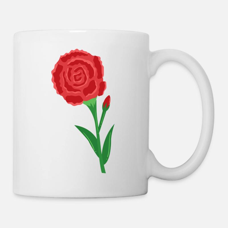 Œillet - Mug blanc - blanc