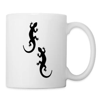 Lézards - Geckos - Mug blanc - blanc - Droite