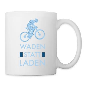 Anti Ebike Waden statt Laden - Tasse - Weiß - Rechts