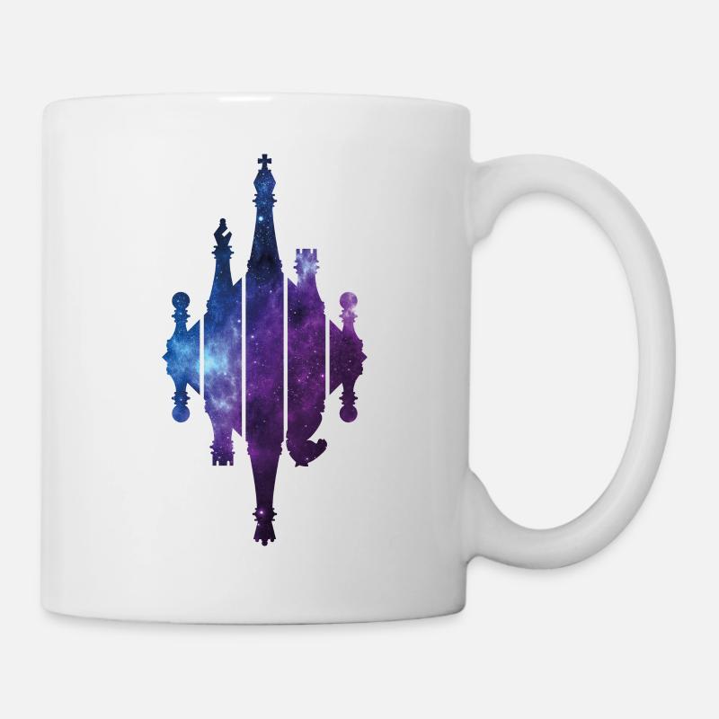 JOUEURS D’ÉCHECS PIÈCES D’ÉCHECS - Mug blanc - blanc