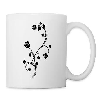 Flower vine - Mug - white - Right