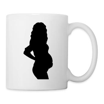 Schwangere - Tasse - Weiß - Rechts